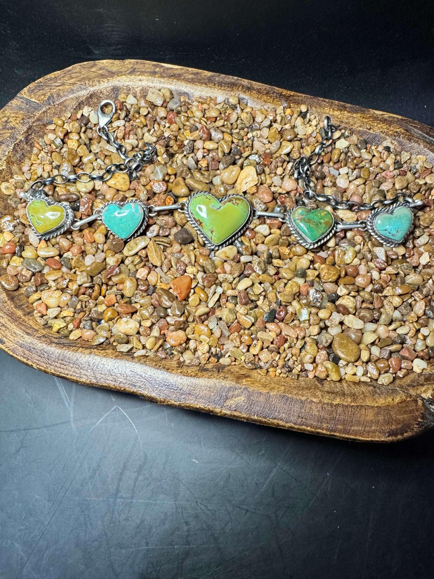 Turquoise Heart Chokers