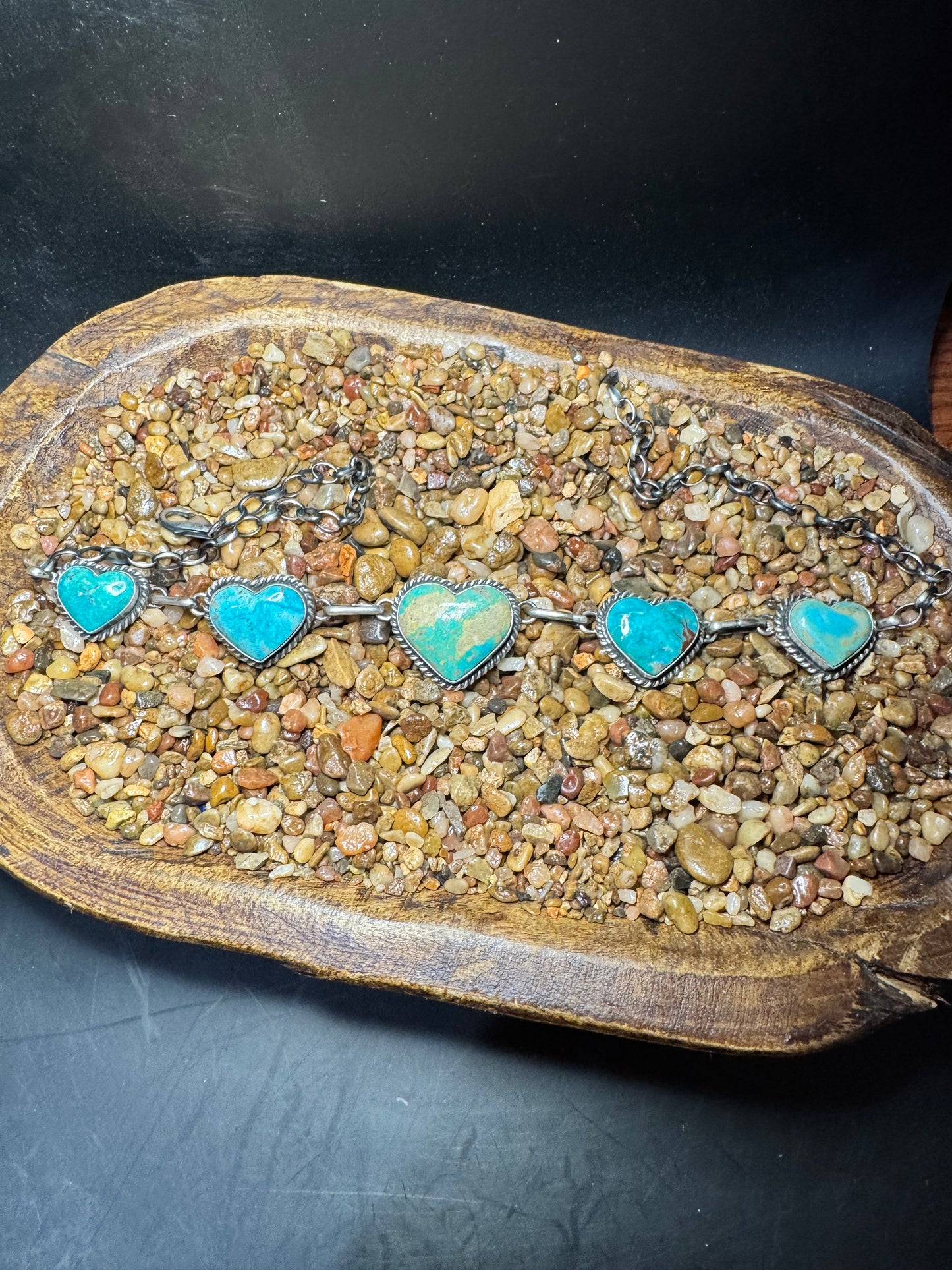 Turquoise Heart Chokers