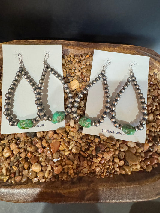 Pearl Hoop Earrings