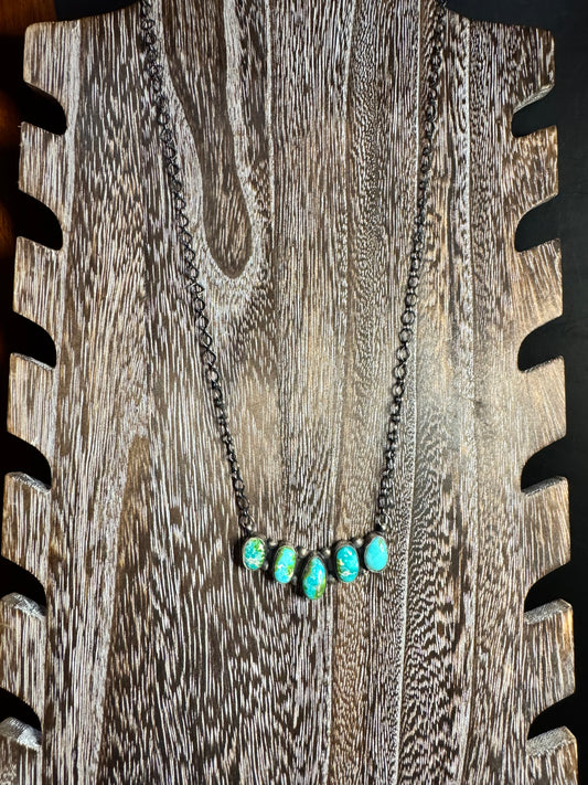 Multi Stone Bar Necklaces
