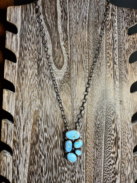 5 Stone Bar & Cluster Necklaces
