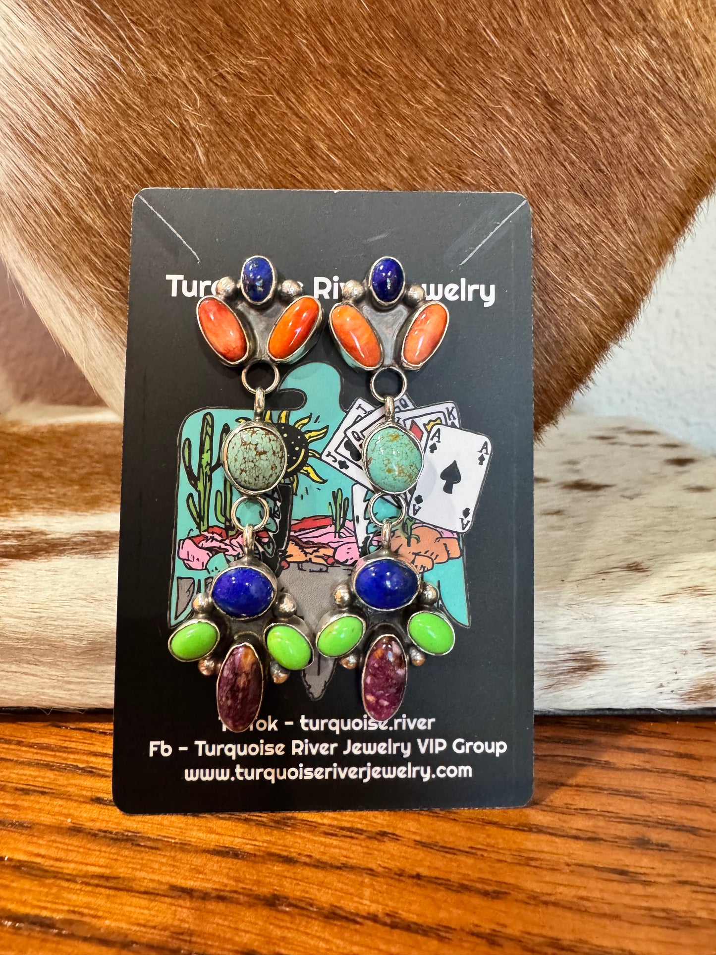 Multi Stone Earrings
