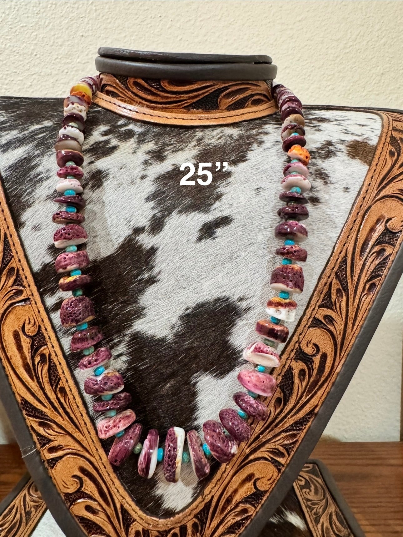 Purple Spiny & Kingman Necklace